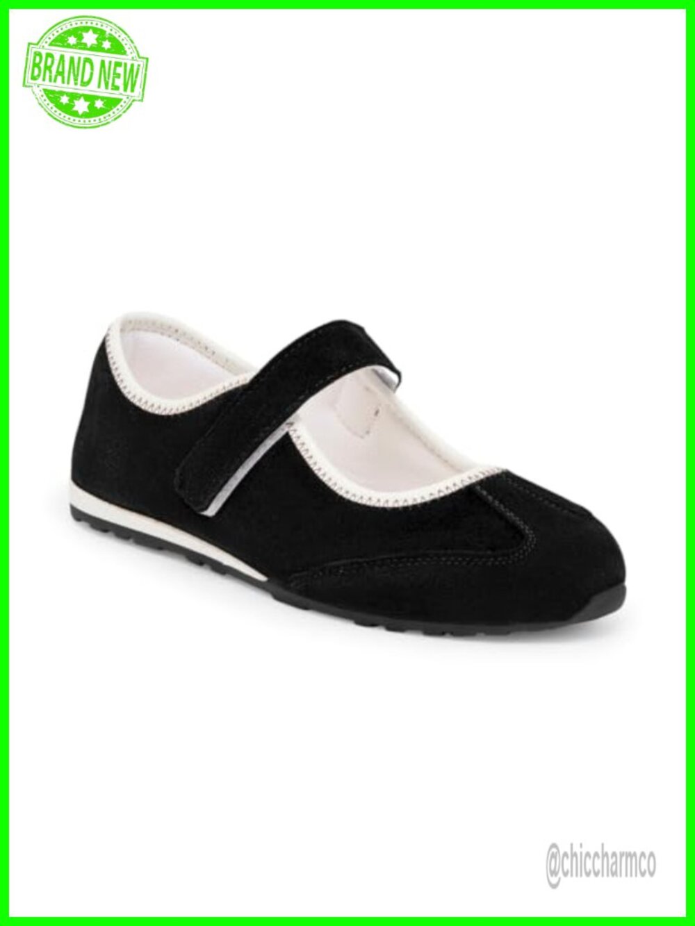 Women's Faux Suede Mary Jane Ballet Flats Slip On Memory Foam Walking Shoes